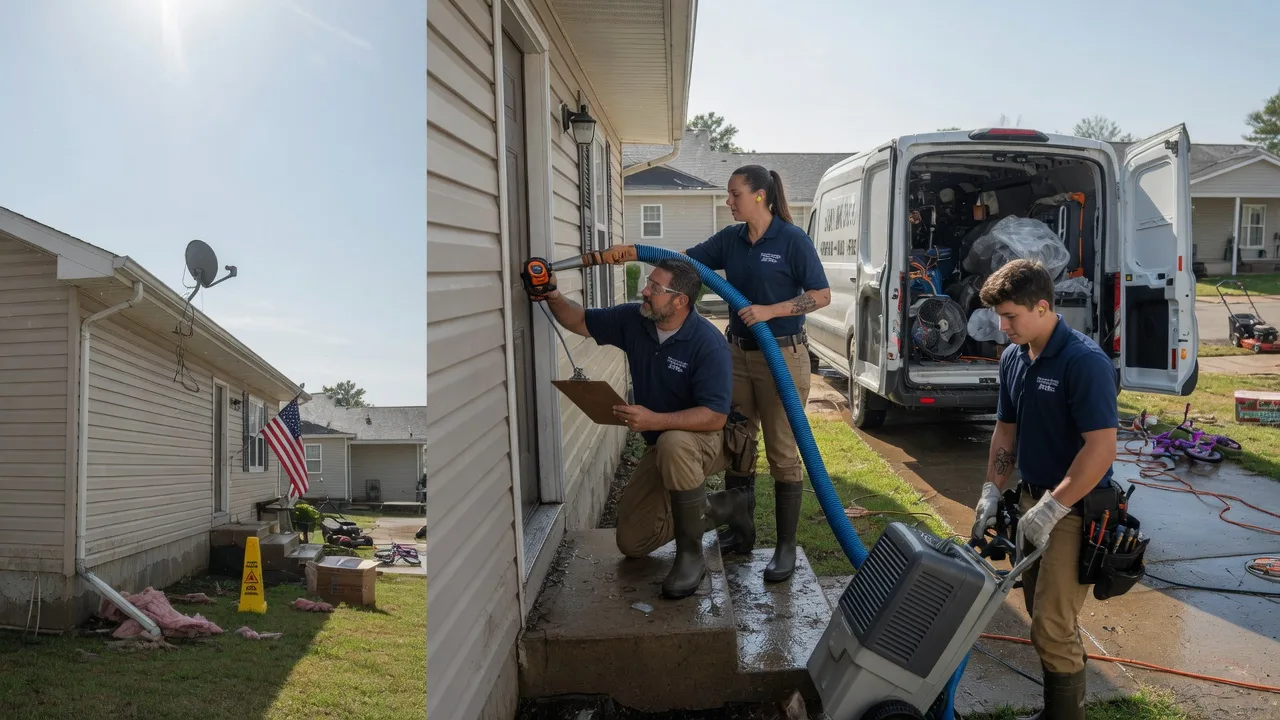 Ceiling Water Damage Restoration in Stilwell, KS near me
